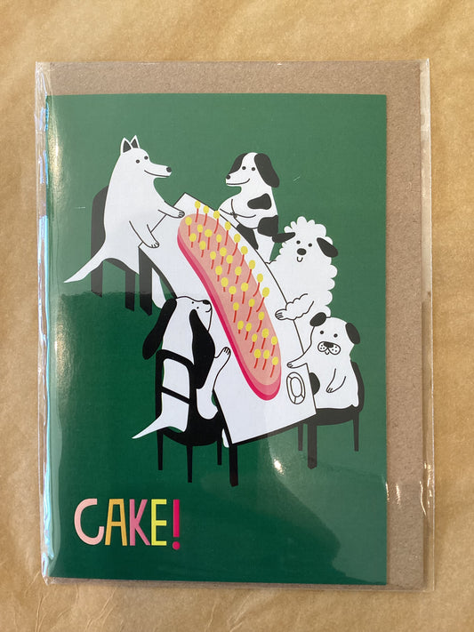 Disco Cat Greetings Card