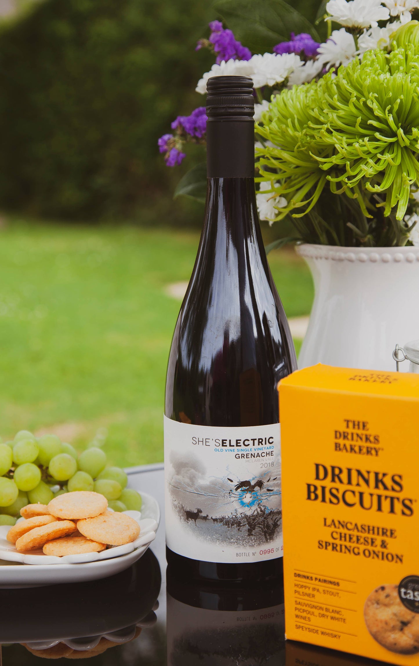 The Drinks Bakery - Drinks Biscuits - Lancashire Cheese & Spring Onion 110g