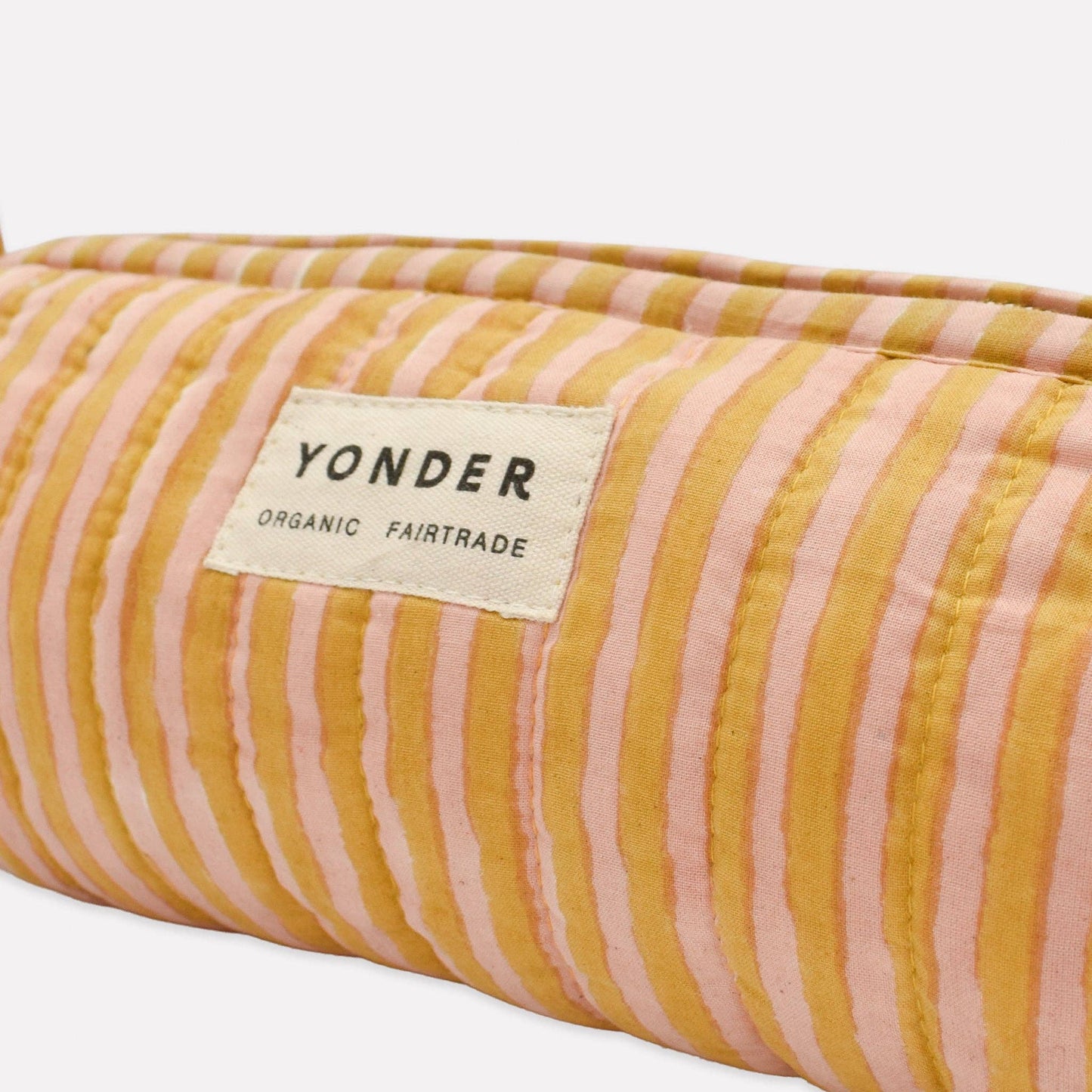 YONDER. - Quilted Barrel Case | Candy Stripe | Biscuit