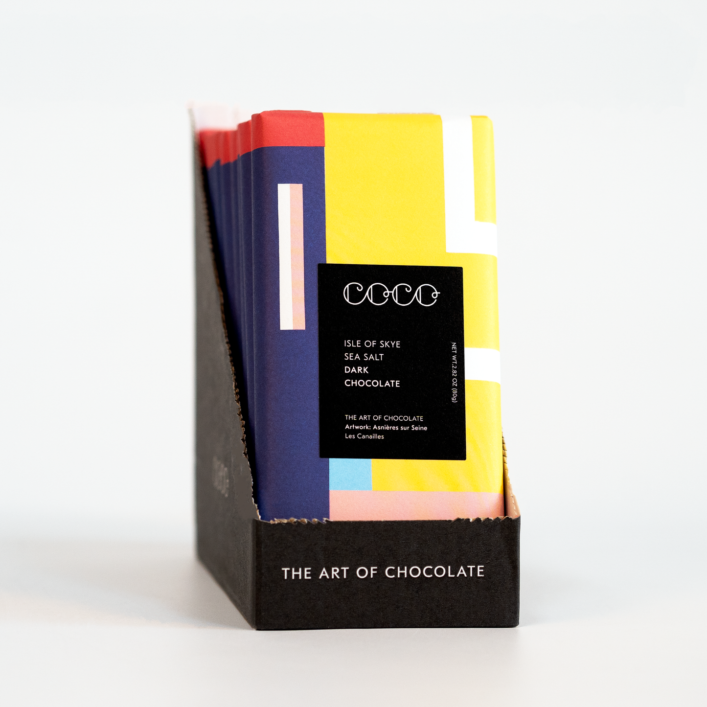 COCO Chocolatier - Isle of Skye Sea Salt Dark Chocolate Bar (Pack of 12)