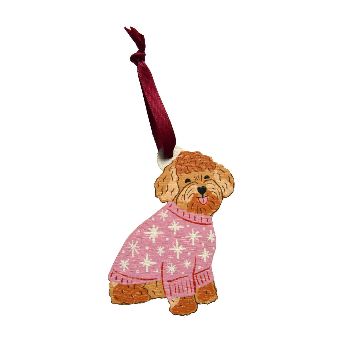 Cute Curly Dog Decoration