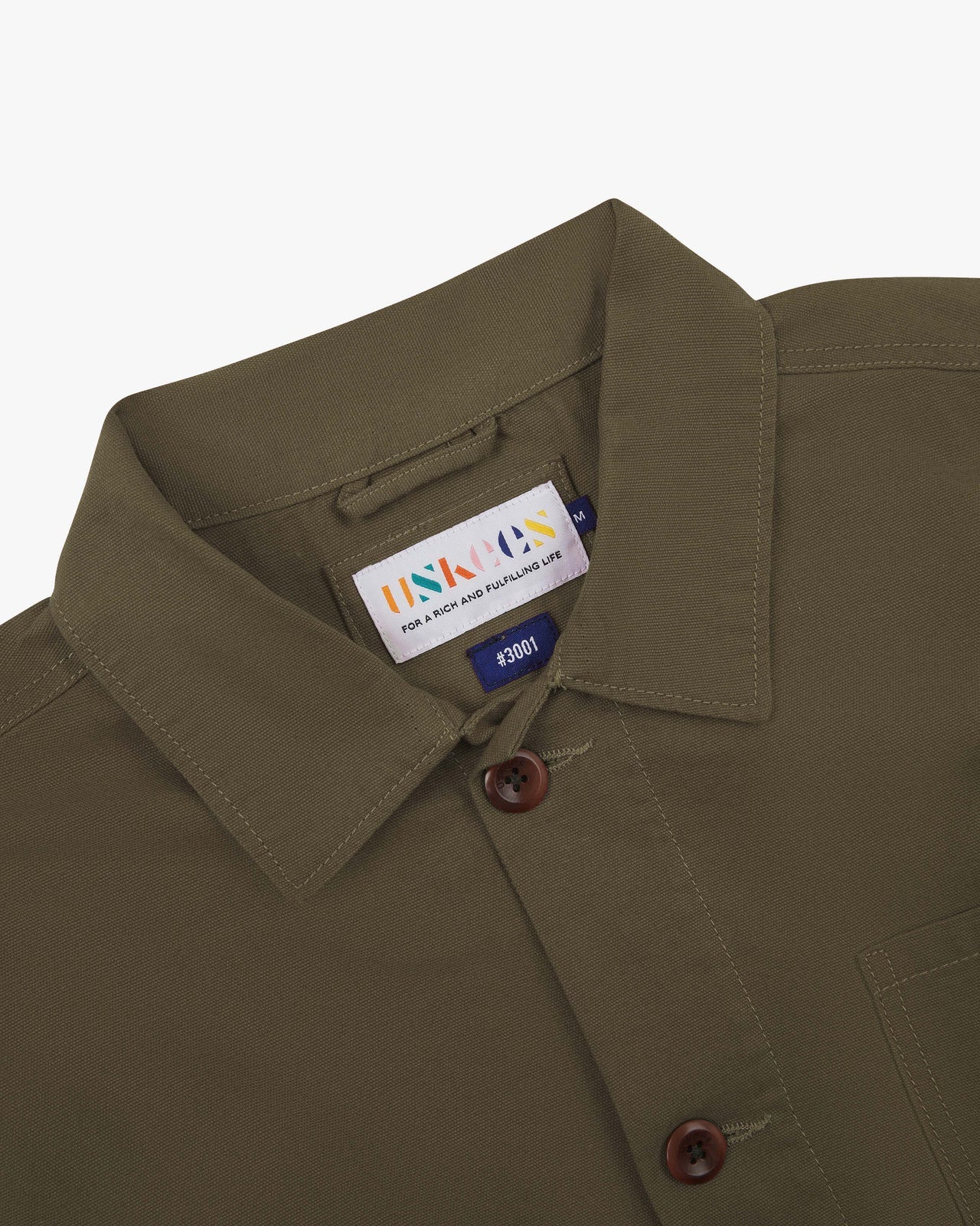 #3001 buttoned overshirt - dark taupe