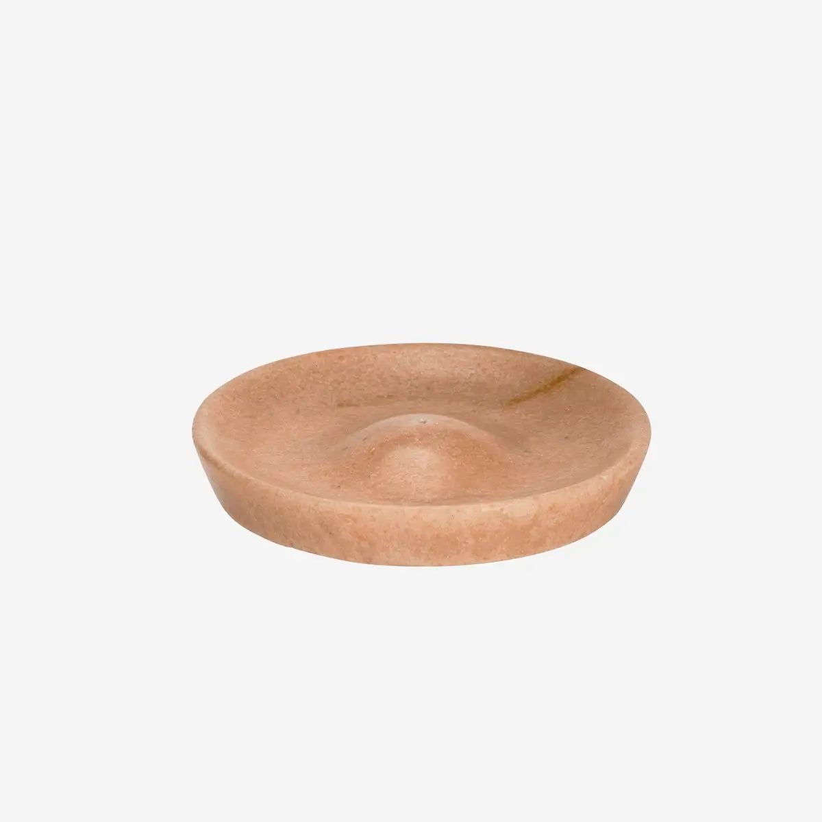 ROUND MARBLE INCENSE HOLDER, ROSE