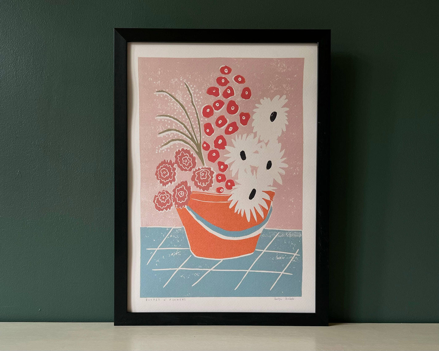 Luiza Holub - Art Print 'Bucket o' Flowers' Wall Art