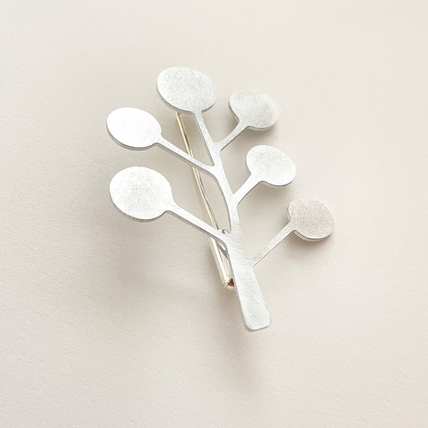 Tom Pigeon - Silver Aluminium Kelp Pin