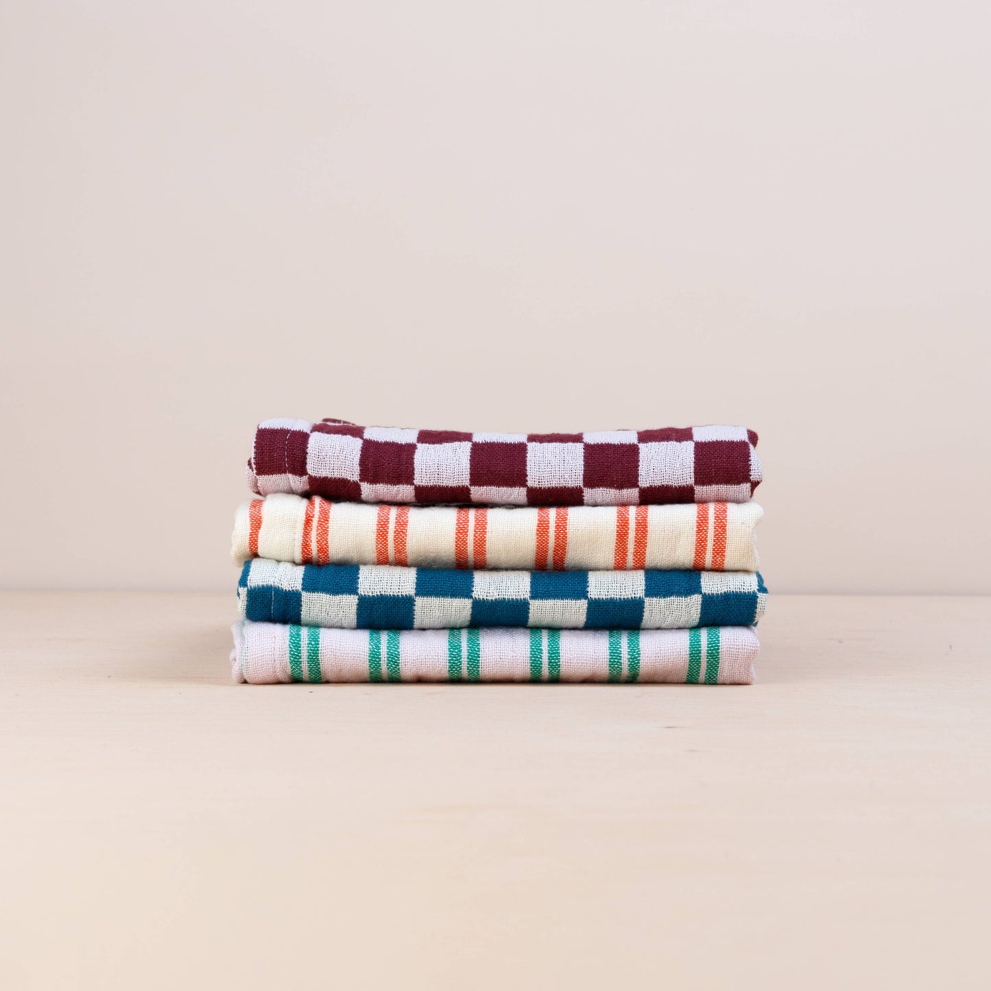 Sophie Home Ltd - Cotton Hand Towel: Burgundy Check