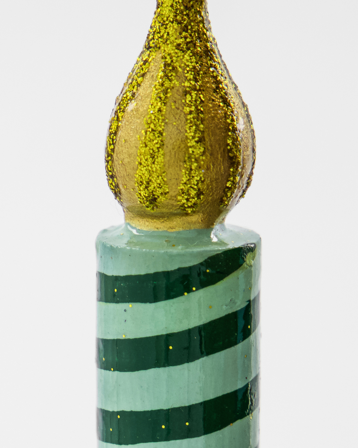 Christmas ornaments, Candle, Green, Rose & Blue (set of 3)