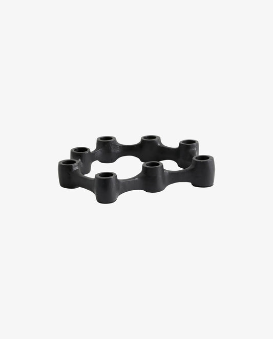 Lemnos candle holder, black