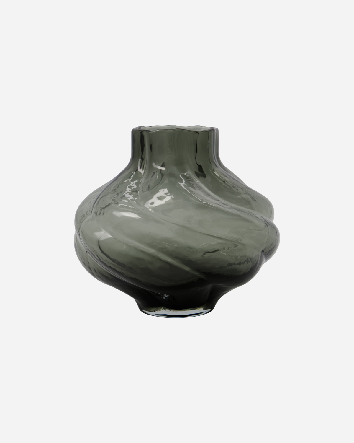 Vase, Turn, Smoked grey