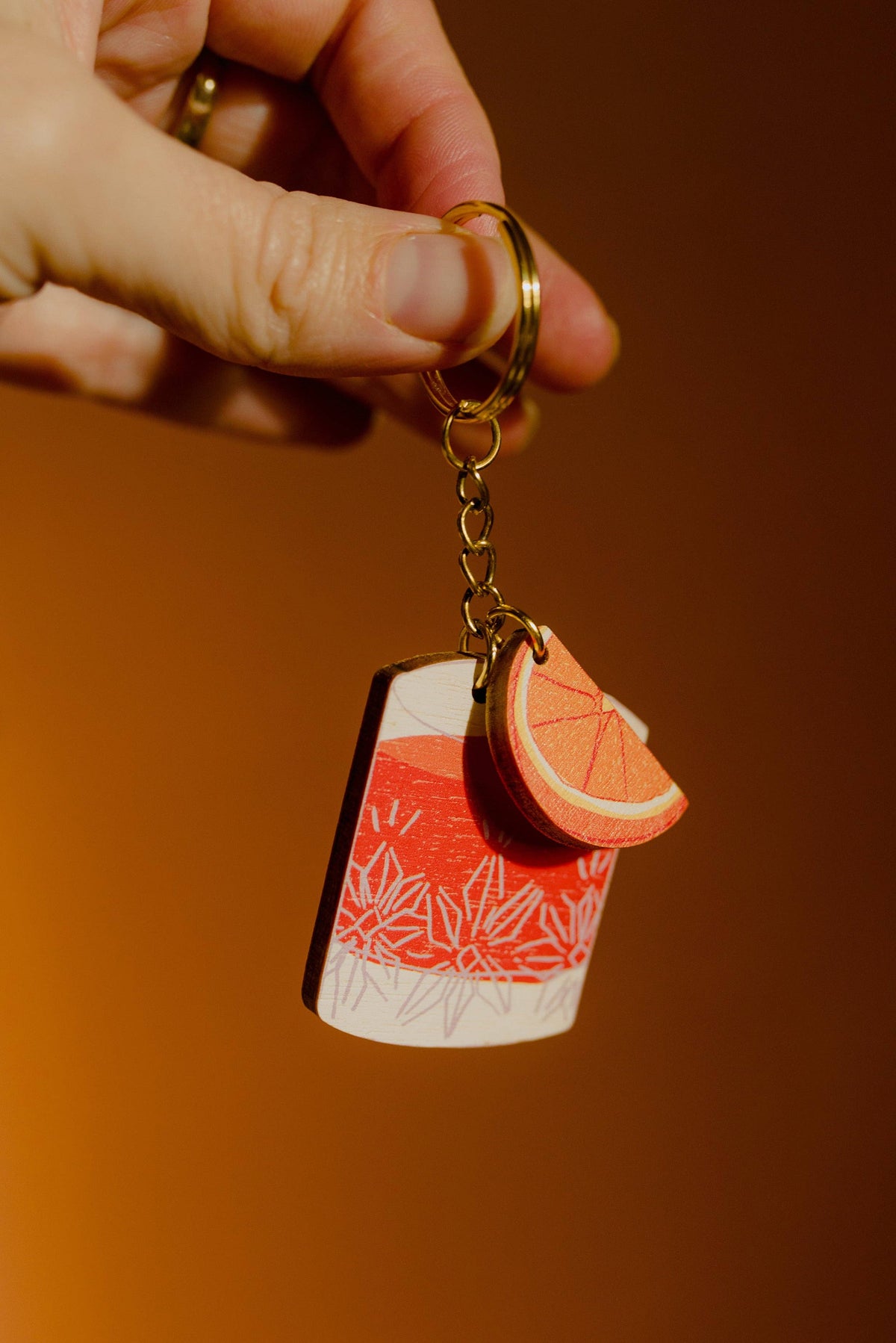 Negroni Charm Keychain