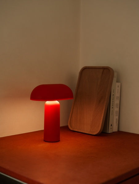 Porta Table Lamp Bright Red