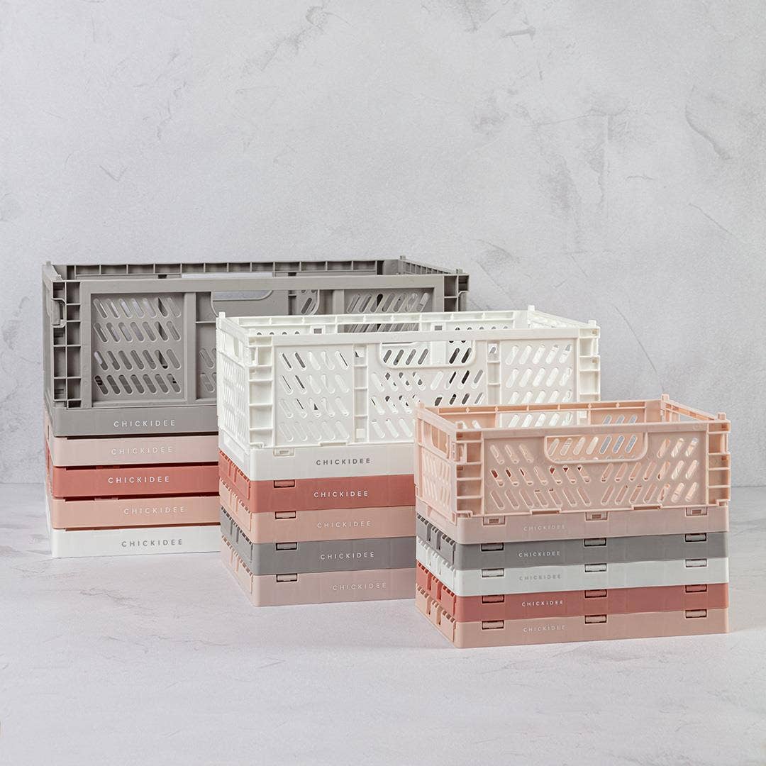 Chickidee - White Tiny Folding Storage Crate
