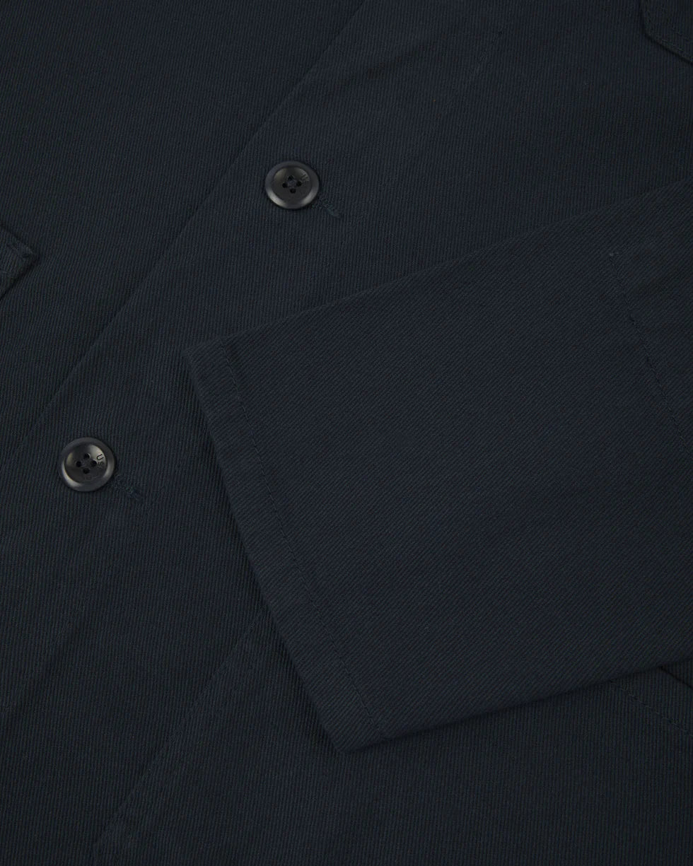 #3001 drill buttoned overshirt - blueberry