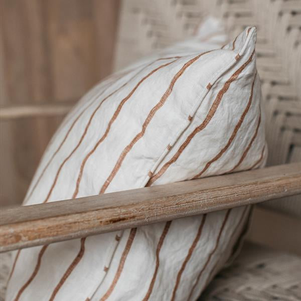 Himmel Terracotta Textured Stripe Cushion