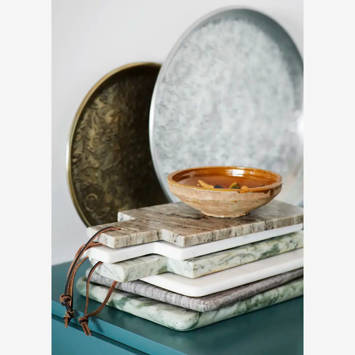 MARBLE CHOPPING BOARD, BEIGE