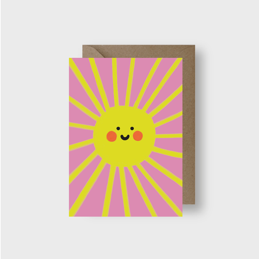 Seekprint - Smiley Sun Greeting Card
