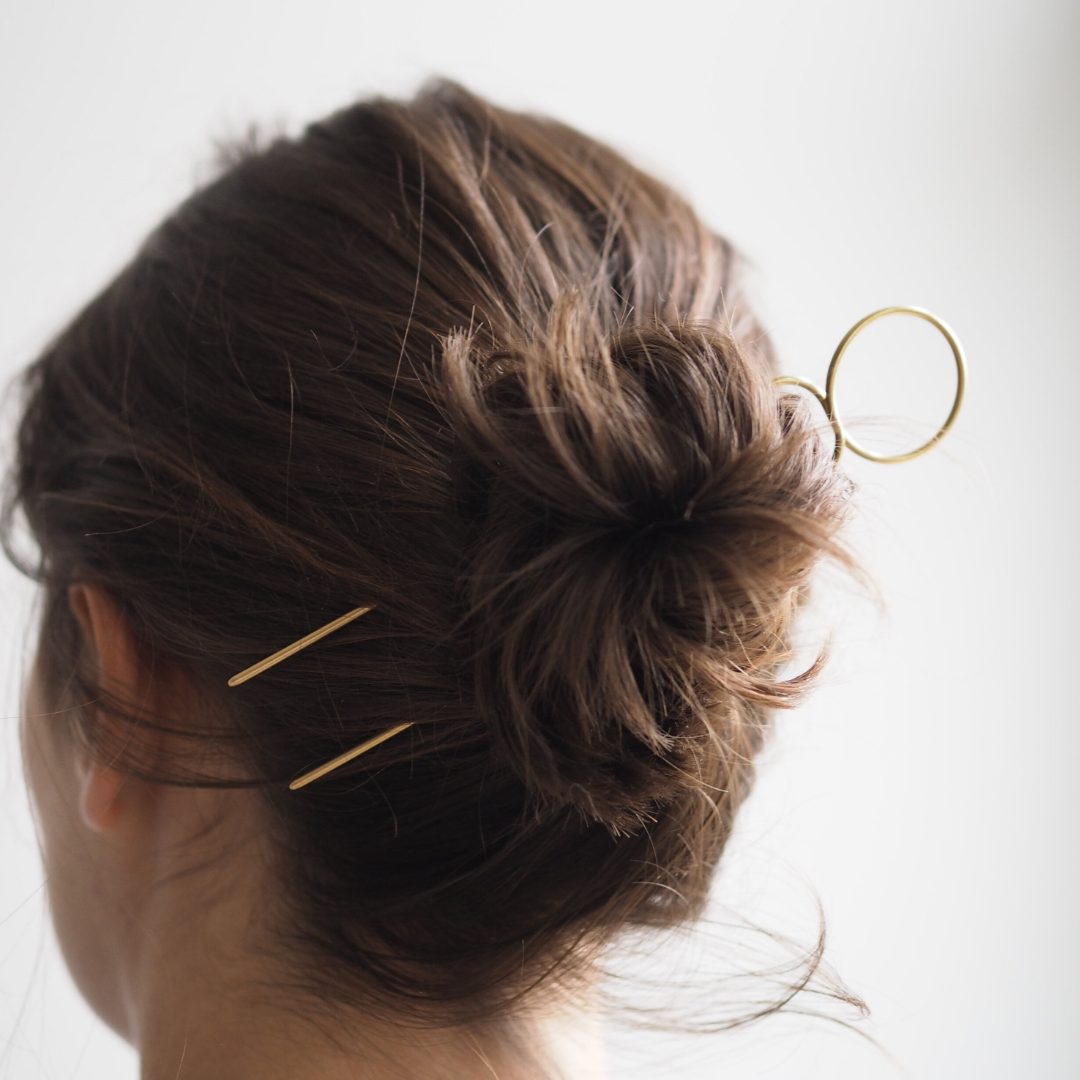 Roake Studio - Lizzy Minimal Brass Hairpin