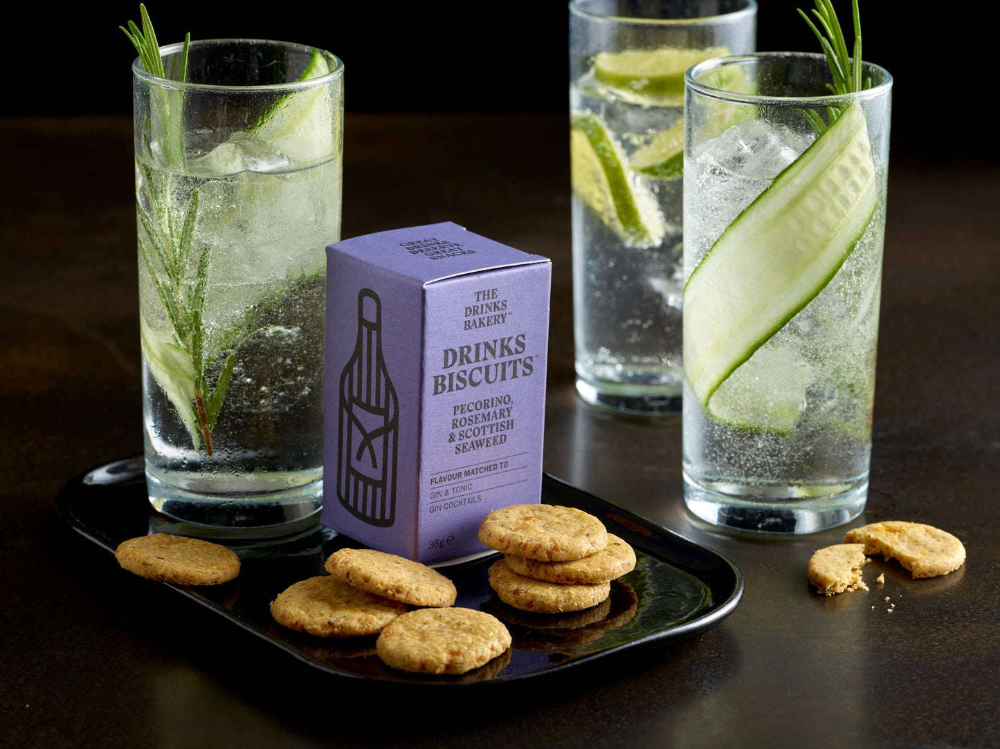 The Drinks Bakery - Drinks Biscuits - Pecorino Cheese & Rosemary 110g