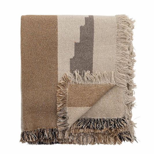 Maji Throw, Brown, Recycled Cotton