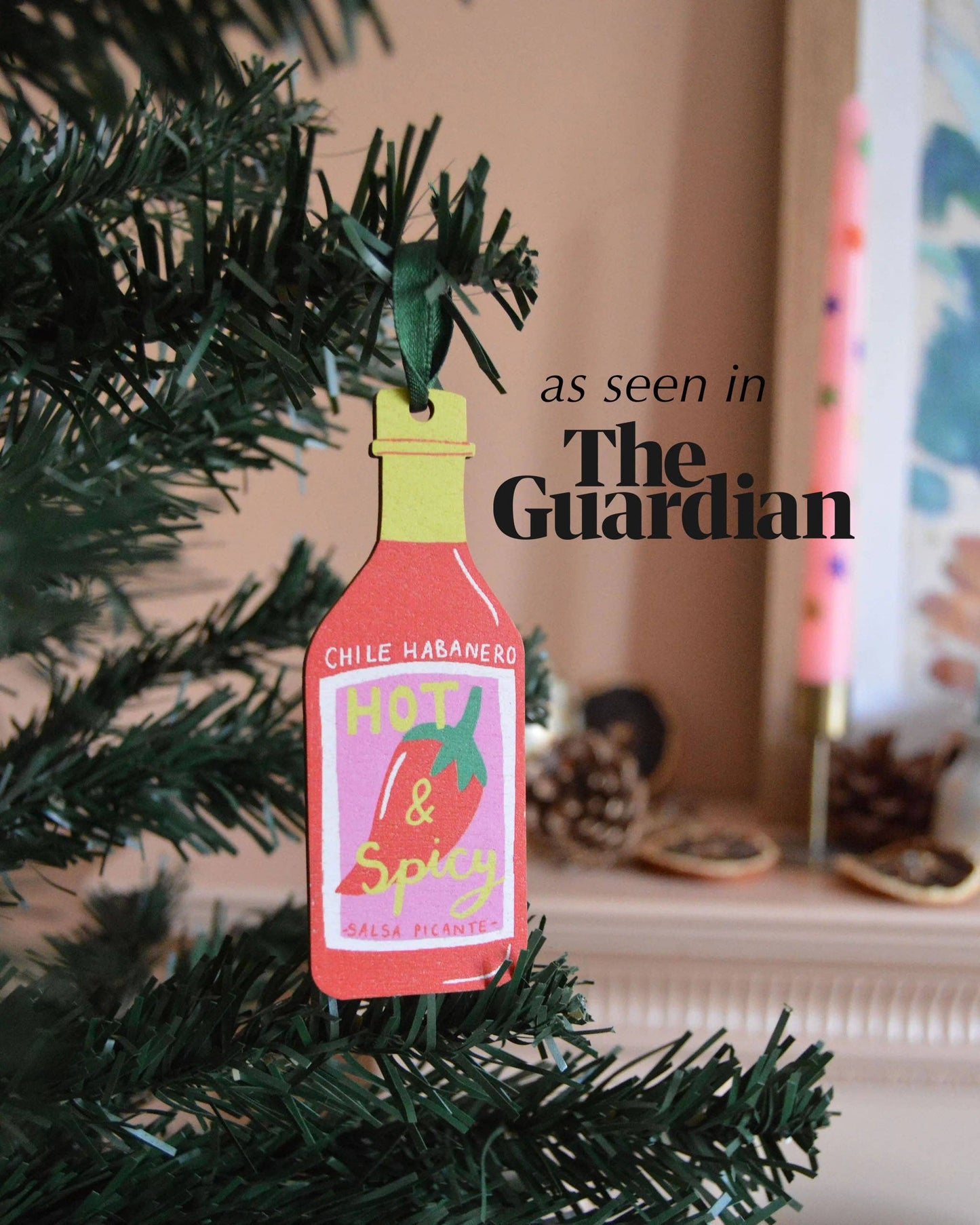 Laura Barnes Wholesale Ltd - Hot Sauce Christmas Decoration