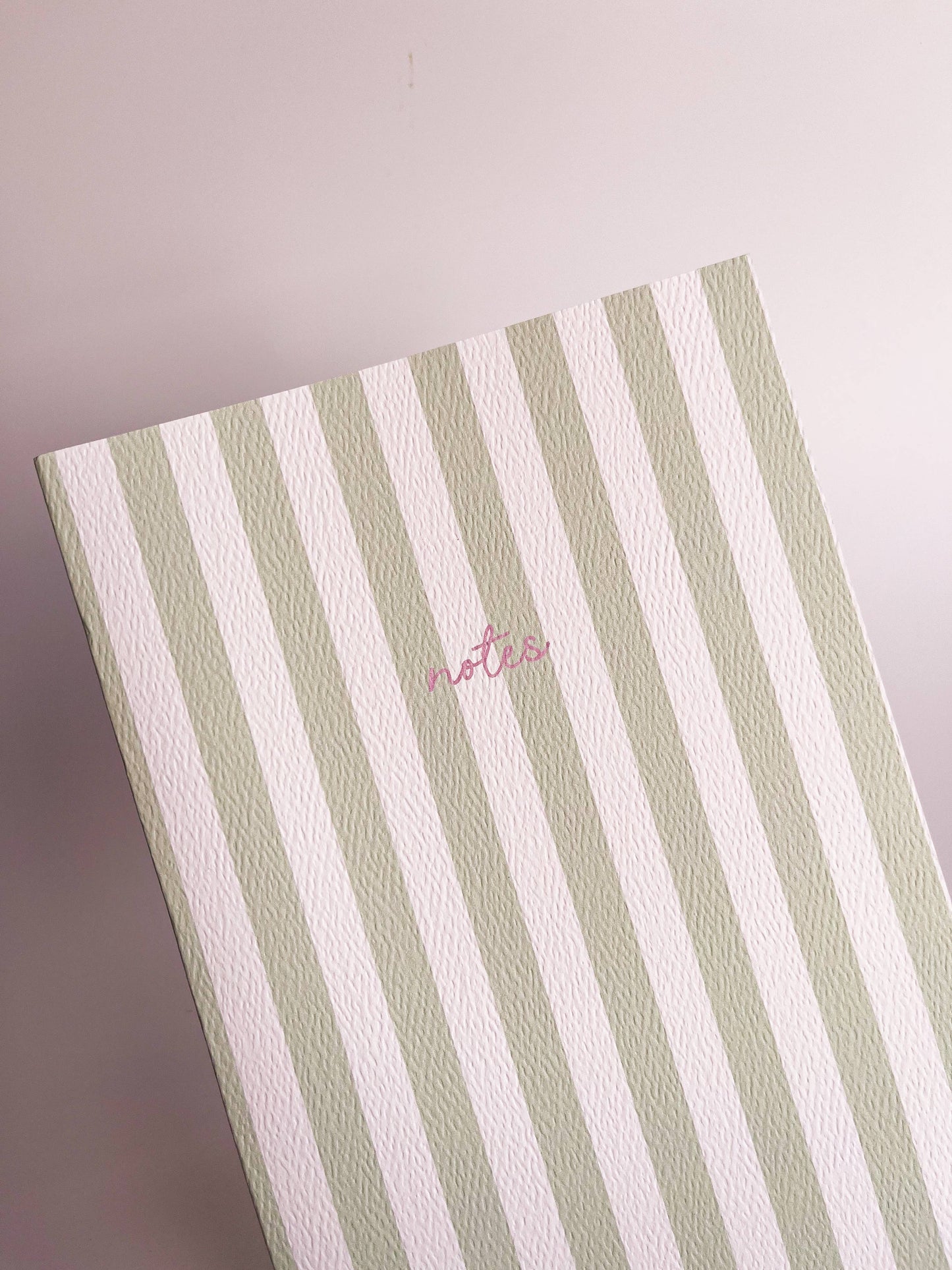 Fin Studio - Striped Notebook with Contrast Color
