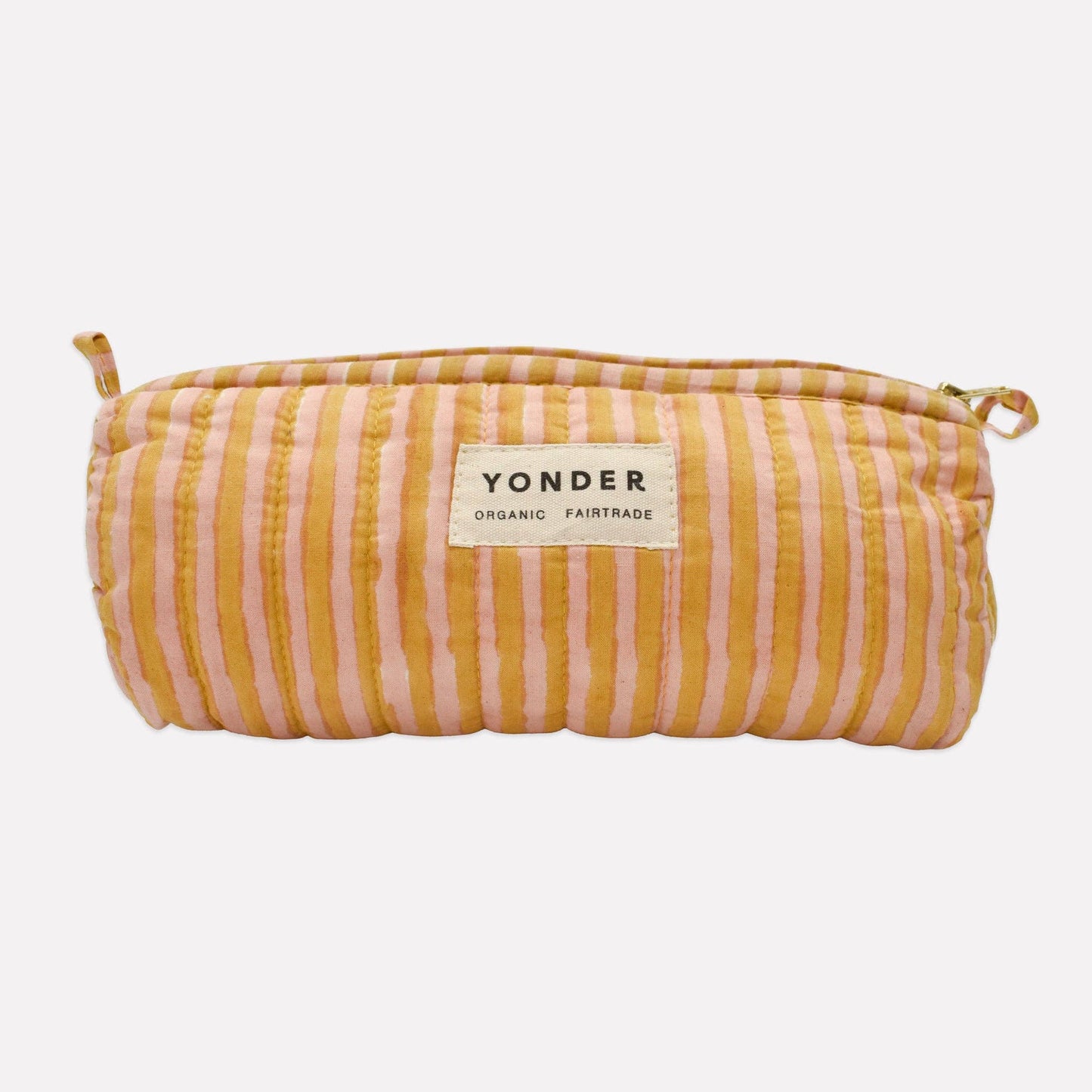 YONDER. - Quilted Barrel Case | Candy Stripe | Biscuit