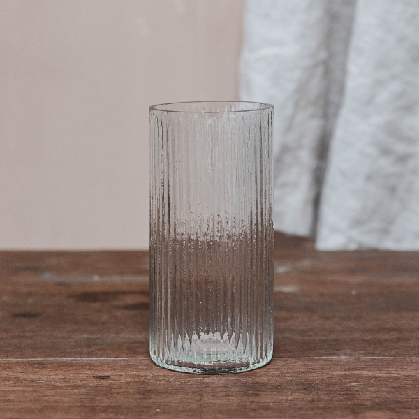 Slim Ribbed Vase