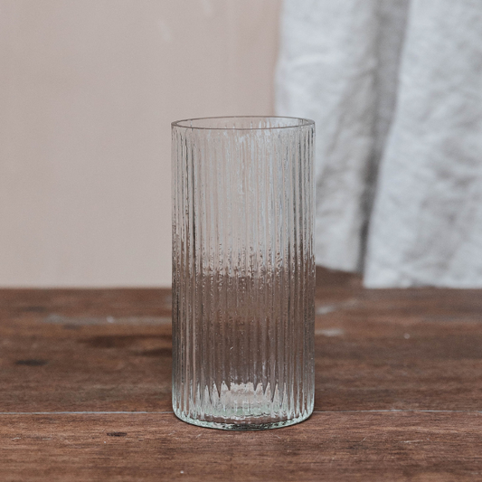 Slim Ribbed Vase