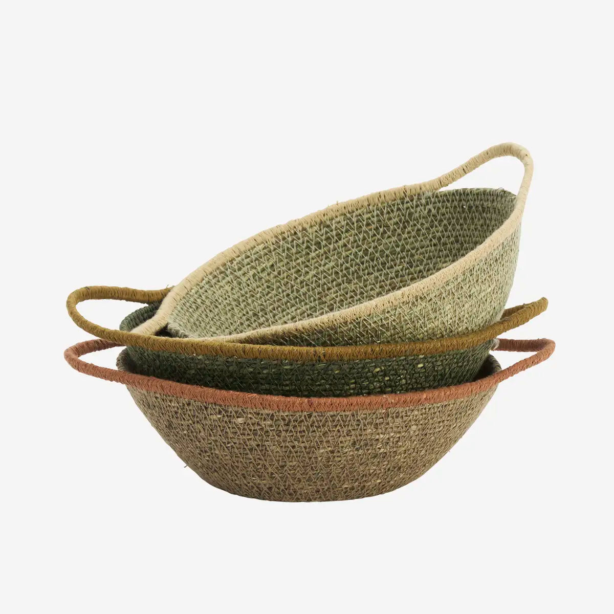 SEAGRASS BASKET W/ HANDLES