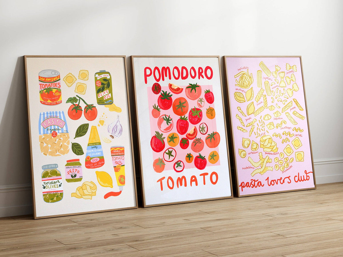 Laura Barnes - Italian ingredients Art Print