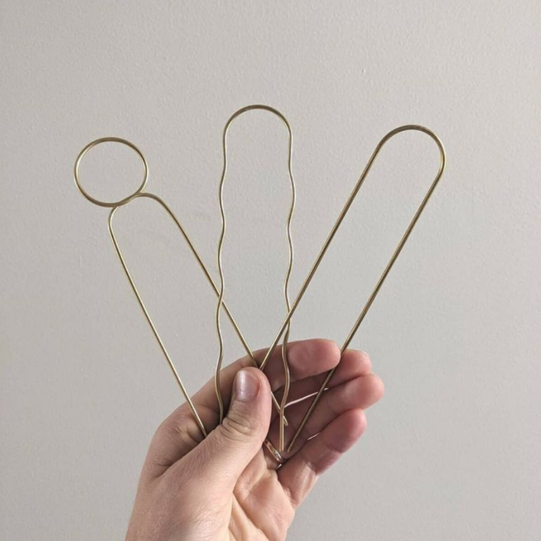 Roake Studio - Lizzy Minimal Brass Hairpin