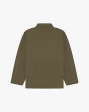 #3001 buttoned overshirt - dark taupe