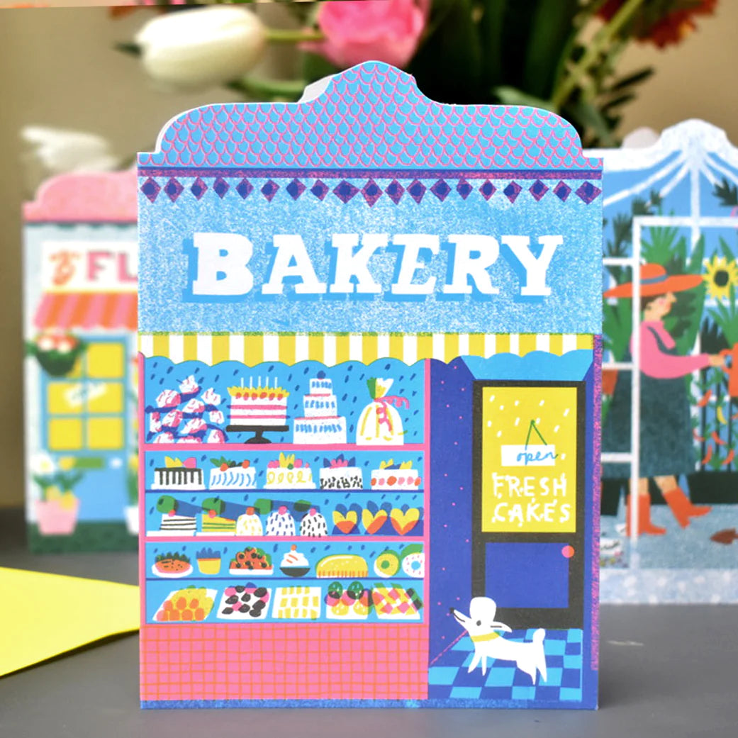 Bakery Shop Die Cut Card