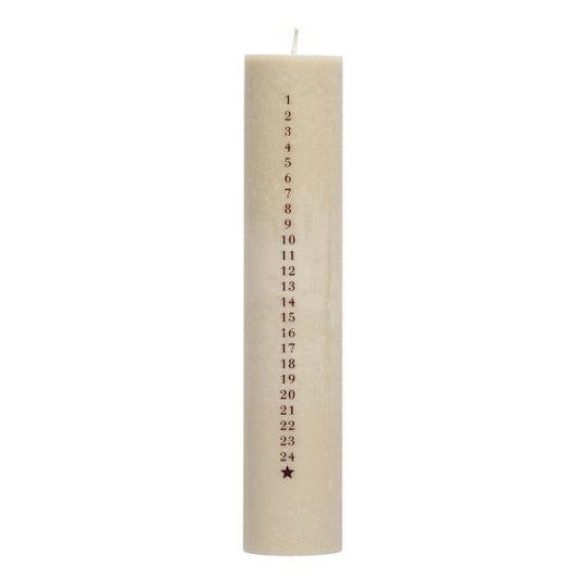 Christmas advent candle, 25cm height