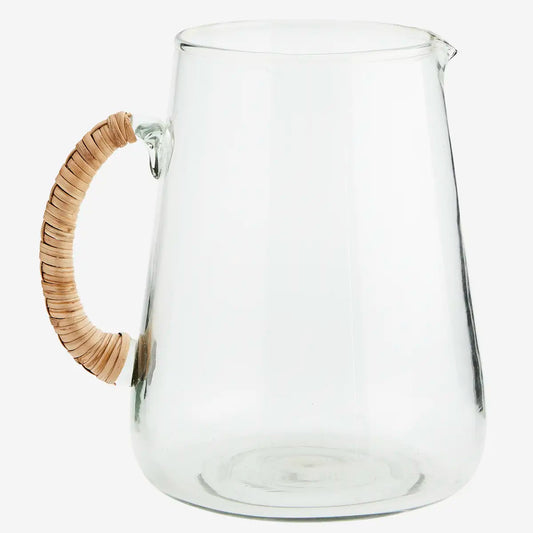 Glass Jug with Bamboo Handle - Large