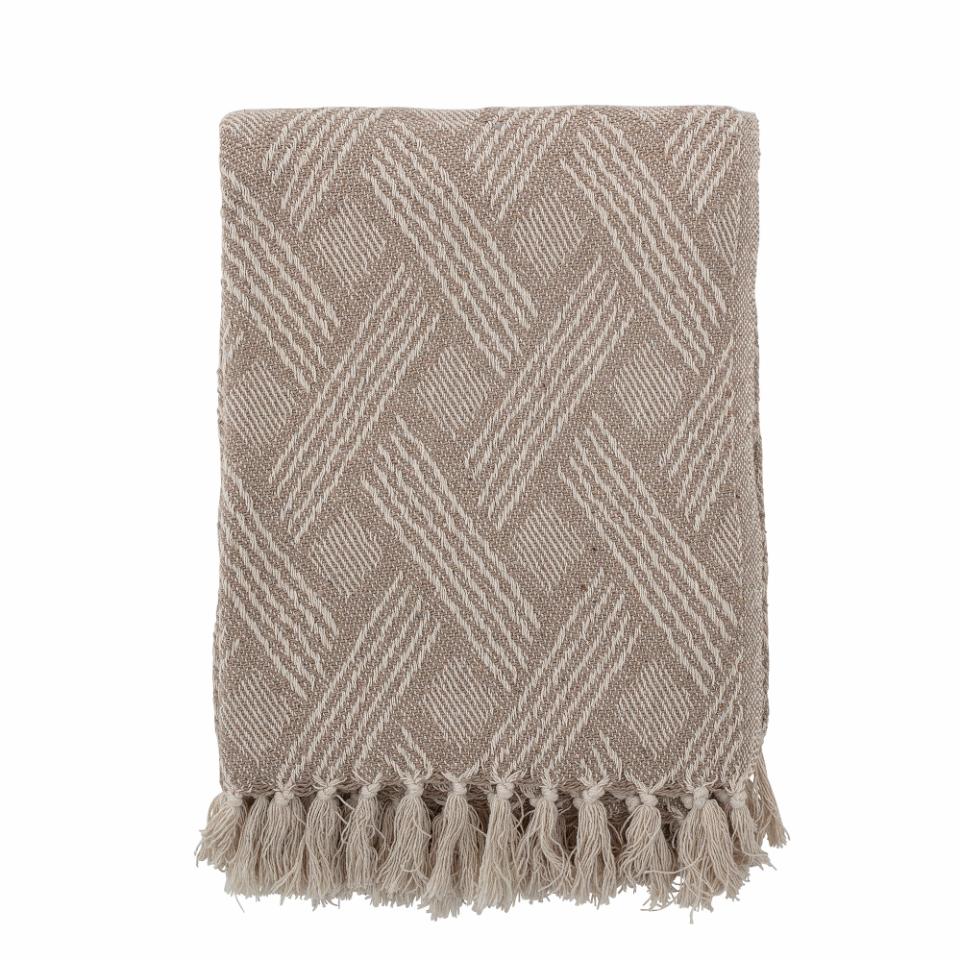 Ghina Throw, recycled cotton, nature