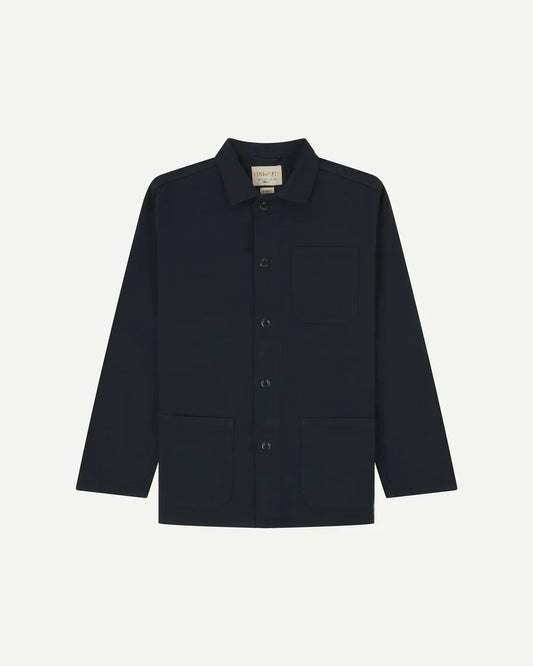 #3001 drill buttoned overshirt - blueberry