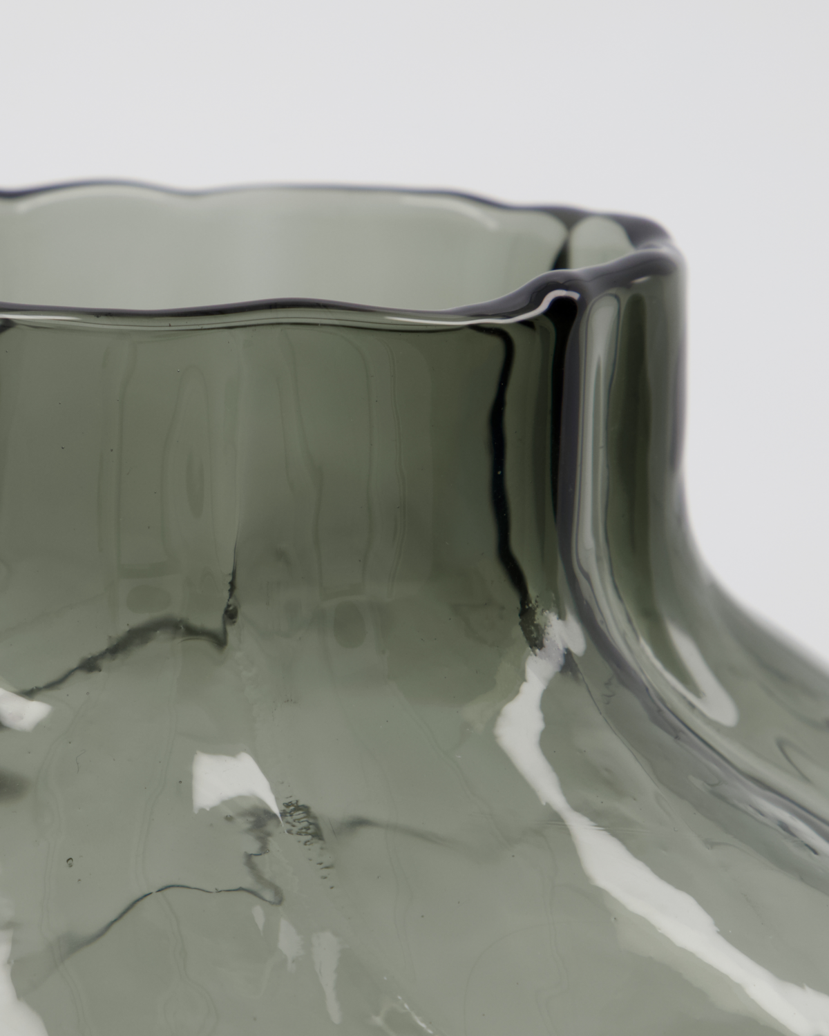 Vase, Turn, Smoked grey