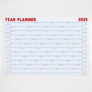 2025 Year Planner - Landscape View