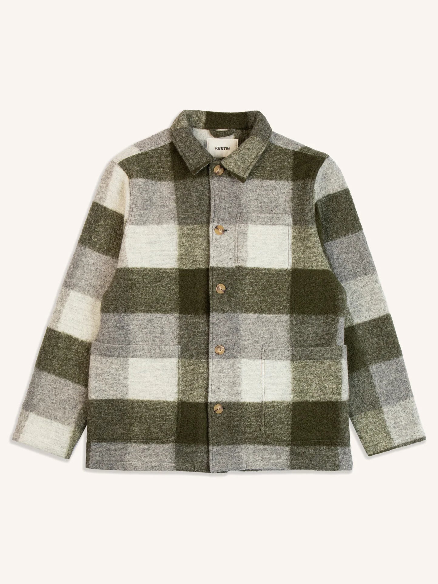 Ormiston Jacket In Forest Check Wool Blend