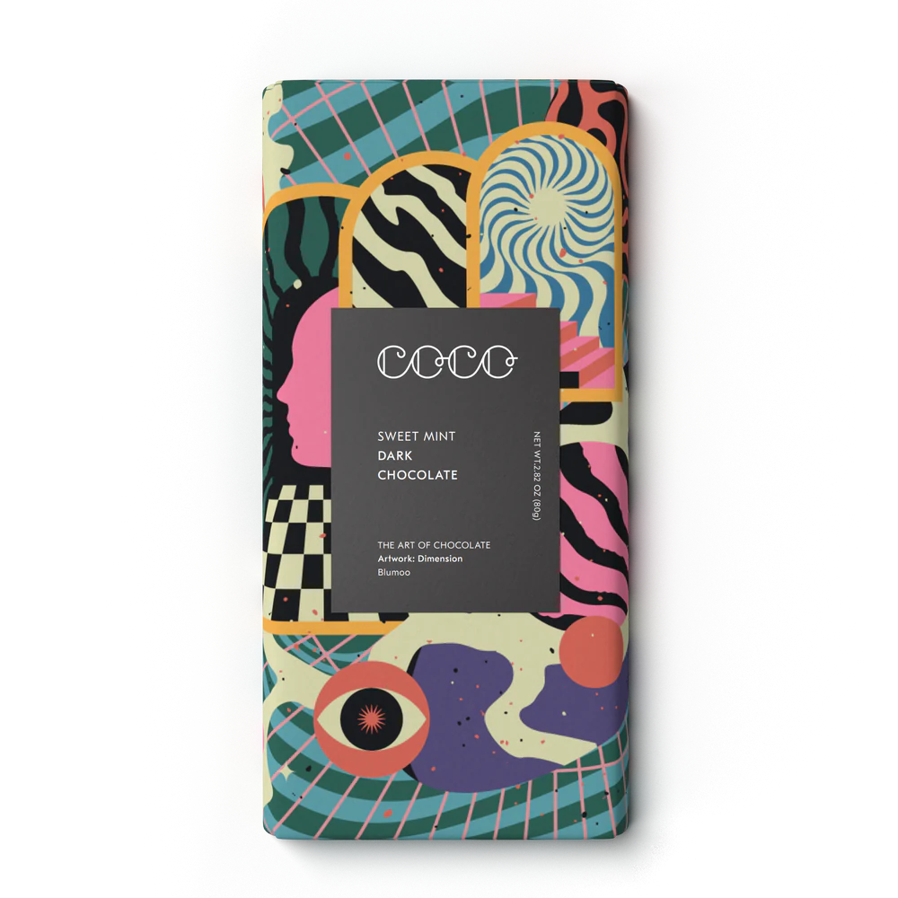 COCO Chocolatier - Sweet Mint 80G Dark Chocolate