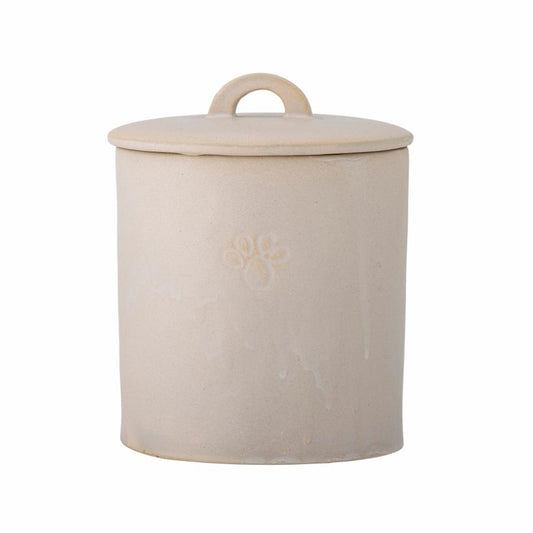 Buddy Jar w/Lid, White, Stoneware