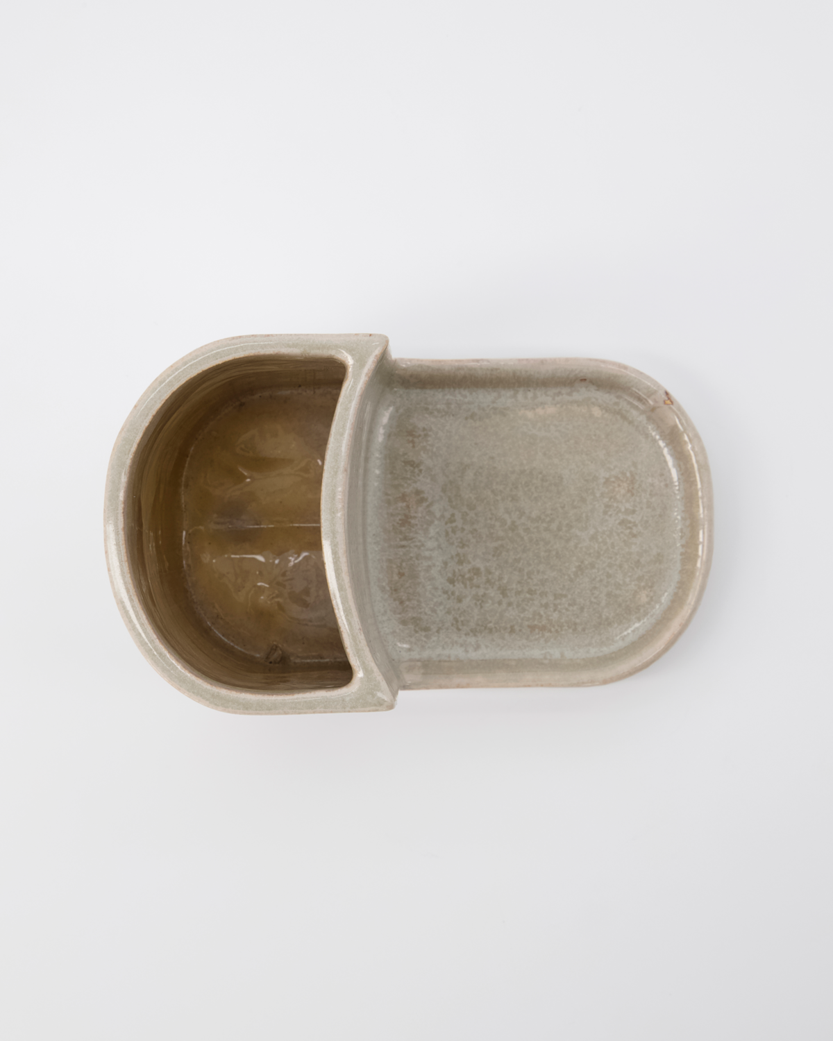 Sink Tidy, Brush and soap holder, small, Datura, Shell grey