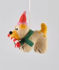 Martha, Dog with candy cane