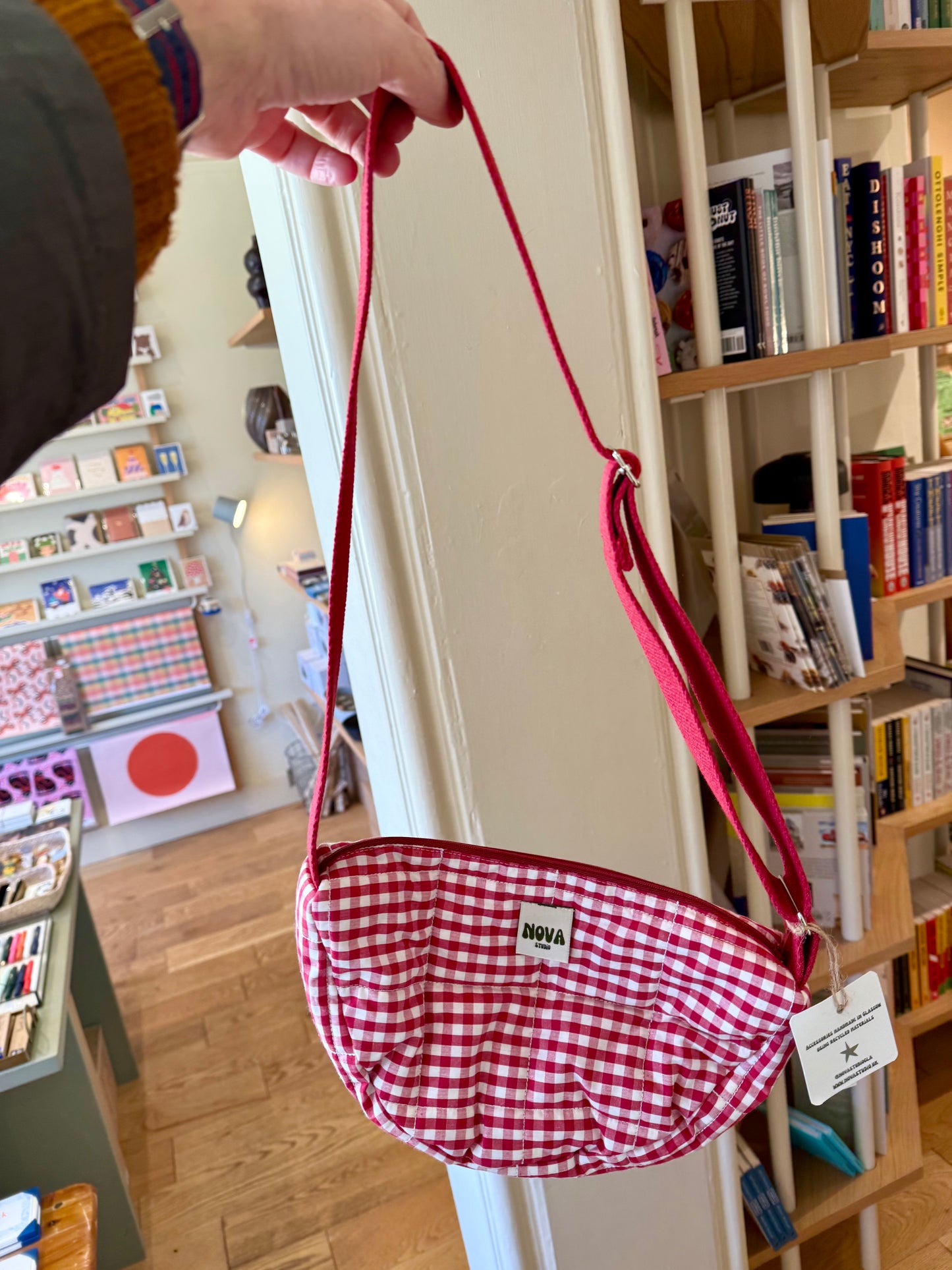 Bum Bag, Red Gingham