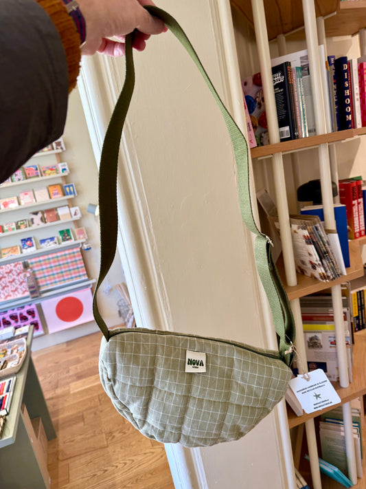 Bum Bag, Sage Grid
