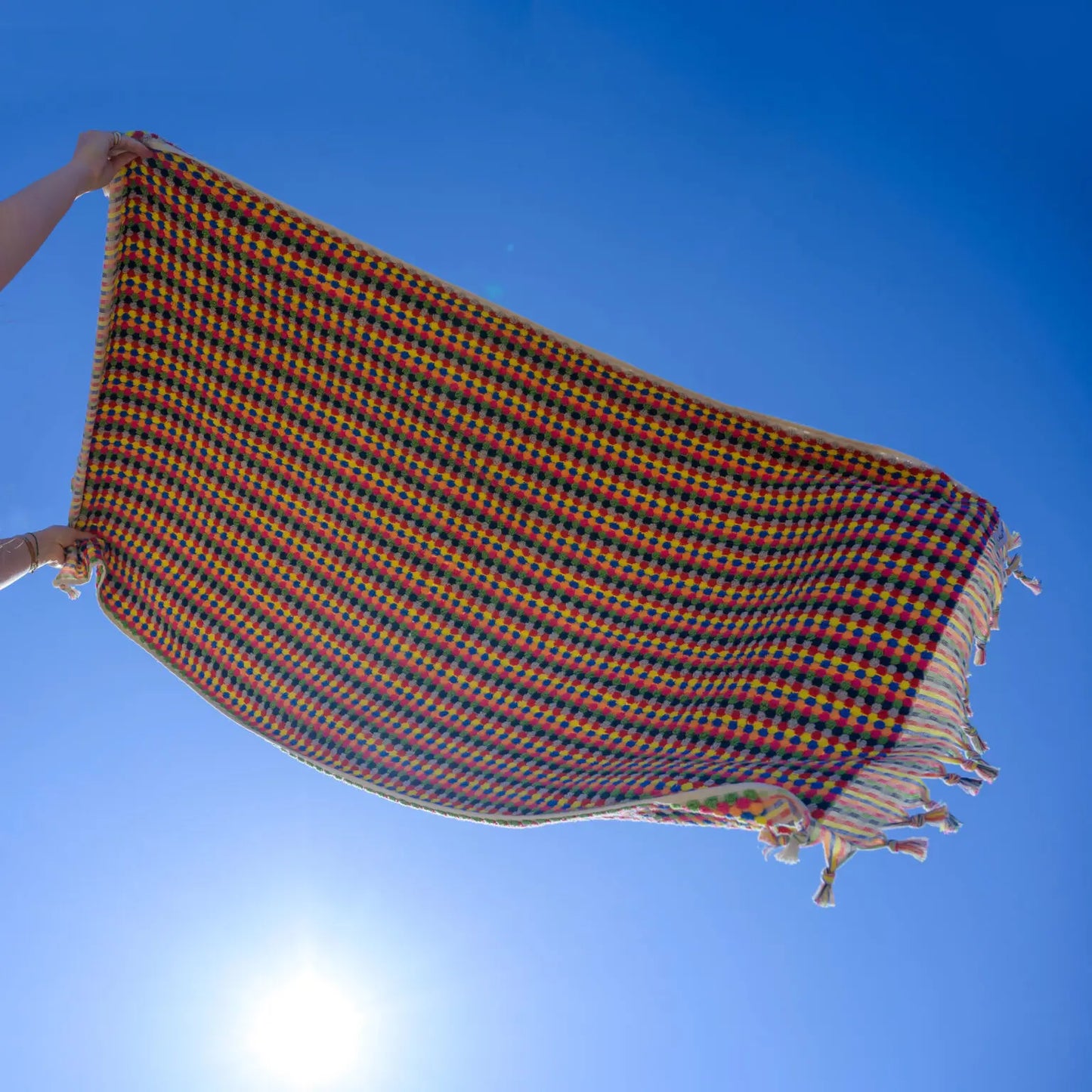 Multi-coloured Spot Terry Bath Towel