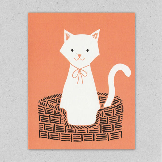 Cat basket card