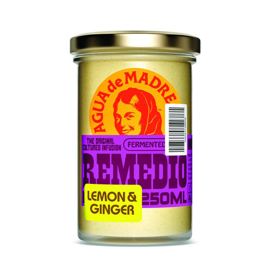 Remedio Lemon & Ginger Infusion - Organic 250ml Agua De Madre