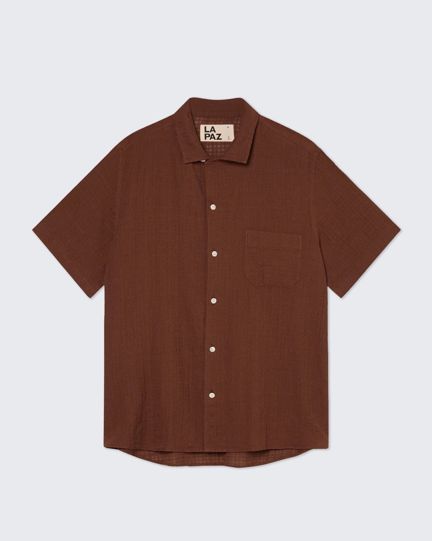 Silveira Panama Shirt, Aztec Brown, 100% Cotton